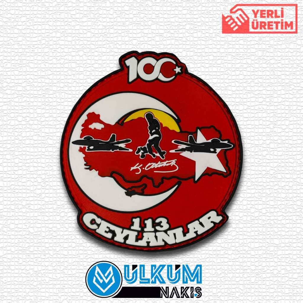 113 Filo Ceylanlar 100'üncü Yıl Pvc Patch