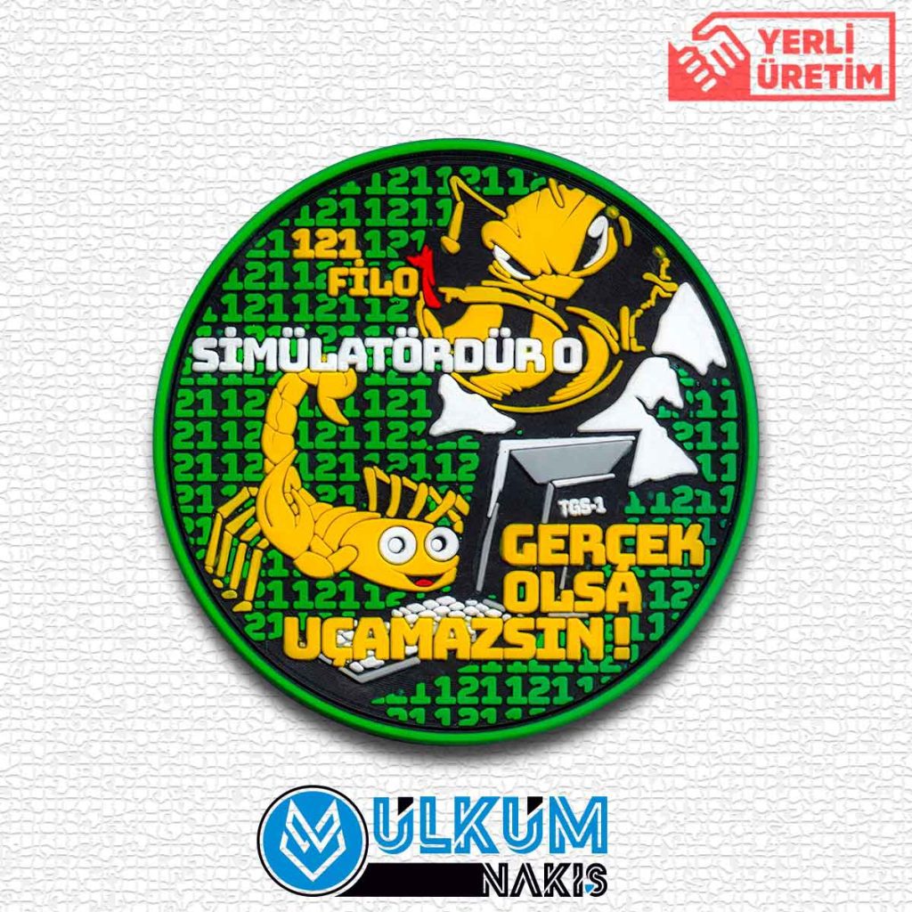 121 Filo Simülatördür O Pvc Patch