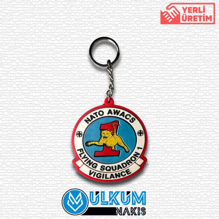 Nato Awacs Flying  Sq Pvc Anahtarlık