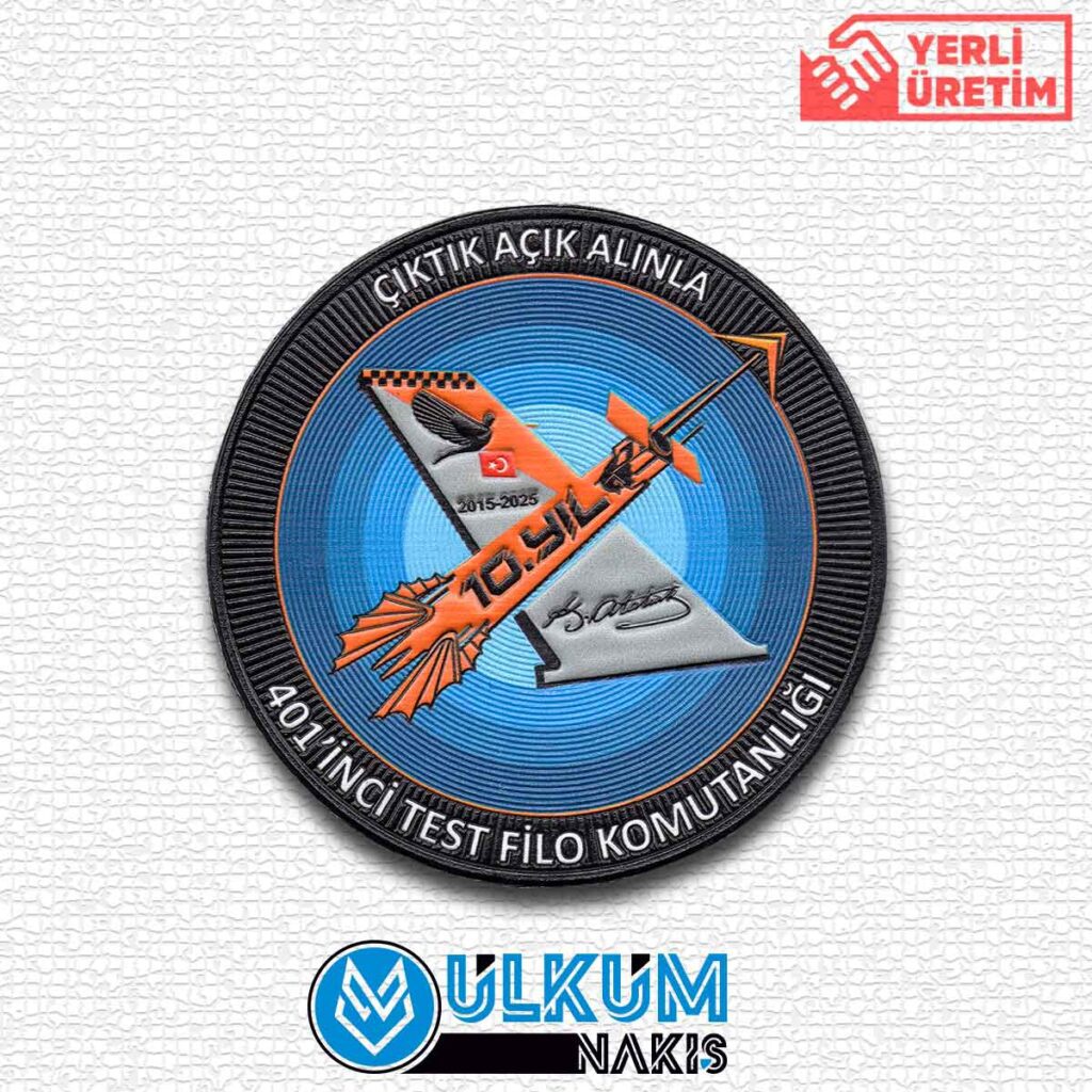 401'İnci Test Filo Komutanlığı Çıktık Açık Alınla Tpu Patch