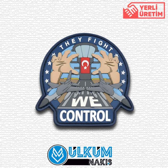 They Fight We Control Pvc Patch