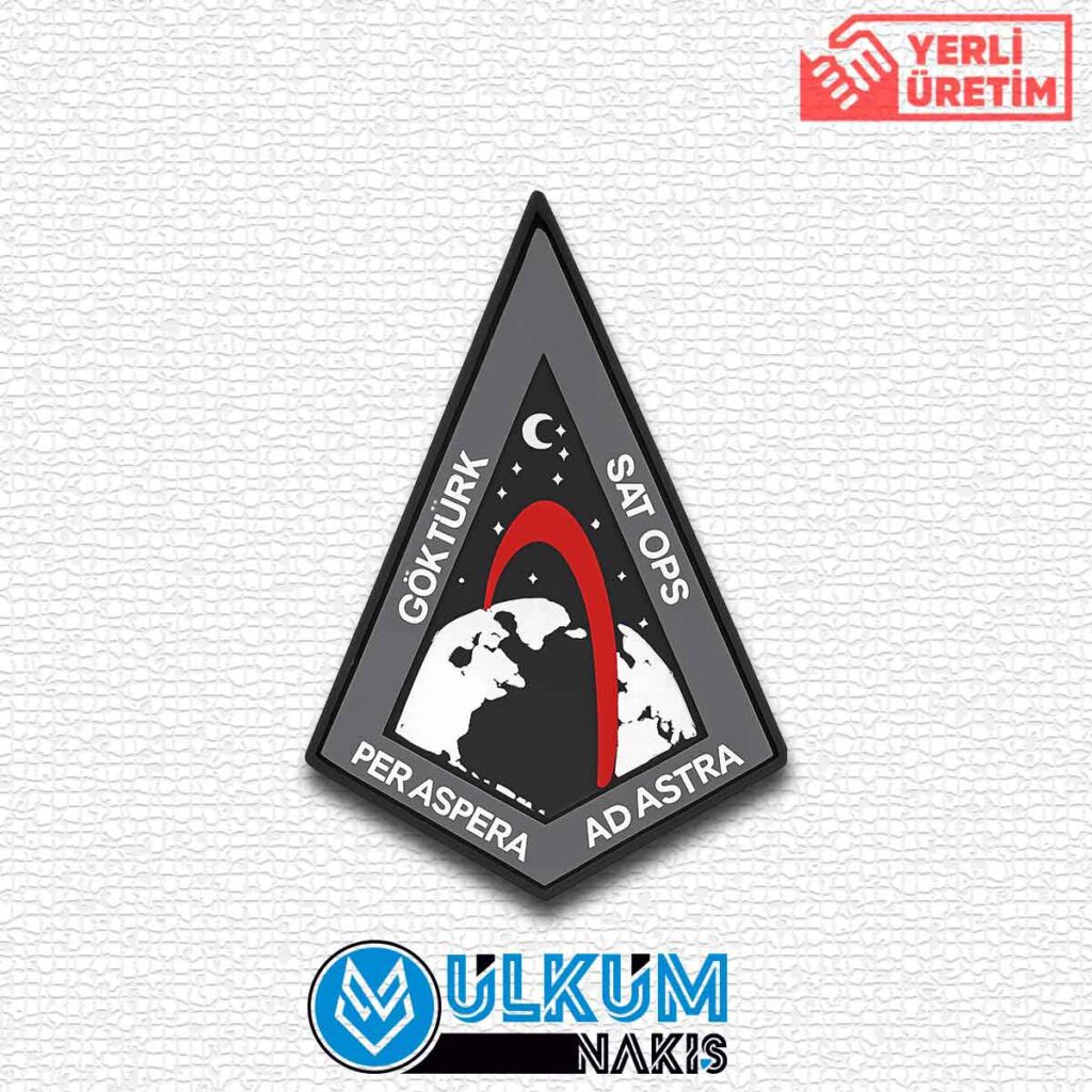 Göktürk Sat Ops Per Aspera Ad Astra Pvc Patc
