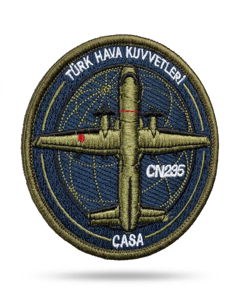 Türk Hava Kuvvetleri CN235 Casa Haki 3D Patch - Görsel 4